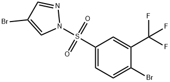 4-Bromo-1-(4-bromo-3-(trifluoromethyl)phenylsulfonyl)-1H-pyrazole price.