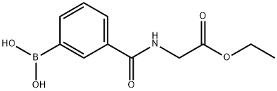 3-(2-Ethoxy-2-oxoethylcarbamoyl)phenylboronic acid Struktur