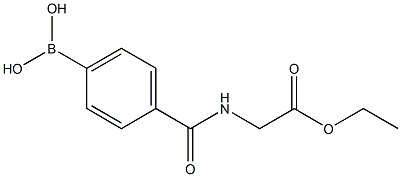 4-(2-Ethoxy-2-oxoethylcarbamoyl)phenylboronic acid Struktur