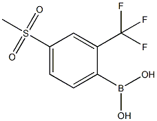 4-(Methylsulfonyl)-2-(trifluoromethyl)phenylboronic acid Struktur