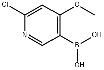 2-Chloro-4-Methoxypyridine-5-boronic acid Struktur