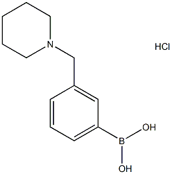 [3-(Piperidin-1-ylmethyl)phenyl]boronic acidhydrochloride Struktur