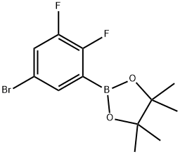 5-Bromo-2,3-difluorophenylboronic acid,pinacol ester Struktur