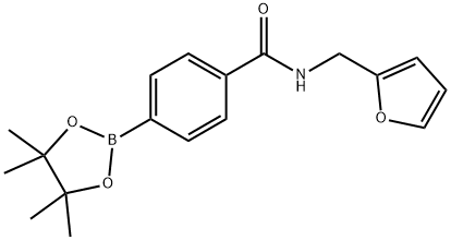 4-(Furfurylaminocarbonyl)benzeneboronic acid pinacol ester Struktur