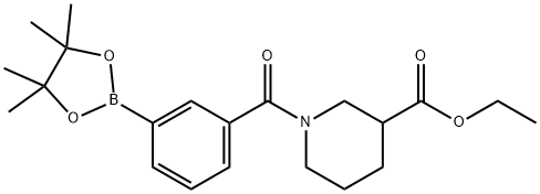 3-[3-(ETHOXYCARBONYL)PIPERIDINE-1-CARBONYL]BENZENEBORONIC ACID PINACOL ESTER price.