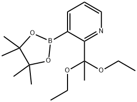 2-(1,1-Diethoxyethyl)pyridine-3-boronic acid pinacol ester Struktur