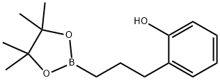 3-(2-Hydroxyphenyl)propylboronic acid pinacol ester Struktur