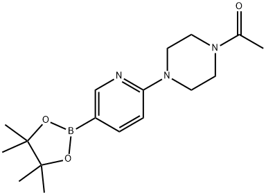 2-(4-ACETYLPIPERAZIN-1-YL)PYRIDINE-5-BORONIC ACID, PINACOL ESTER Struktur