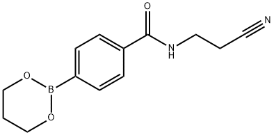 4-(2-Cyanoethylaminocarbonyl)phenylboronic acid, propanediol cyclic ester Struktur