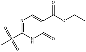 ETHYL 4-HYDROXY-2-(METHYLSULFONYL)PYRIMIDINE-5-CARBOXYLATE Struktur