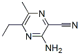 Pyrazinecarbonitrile,  3-amino-5-ethyl-6-methyl-  (9CI) Struktur