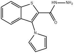 3-(1H-PYRROL-1-YL)-1-BENZOTHIOPHENE-2-CARBOHYDRAZIDE Struktur