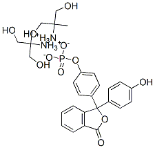 Phenolphthalein monophosphate bis-(2-amino-2-methyl-1,3-propanediol) salt Struktur