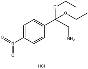 2,2-Diethoxy-2-(4-nitro-phenyl)-ethylamine Struktur