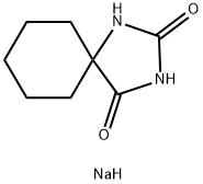 3-Sodio-1,3-diazaspiro[4.5]decane-2,4-dione Struktur