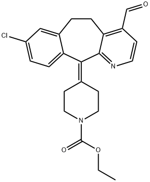 4-Formyl Loratadine Struktur