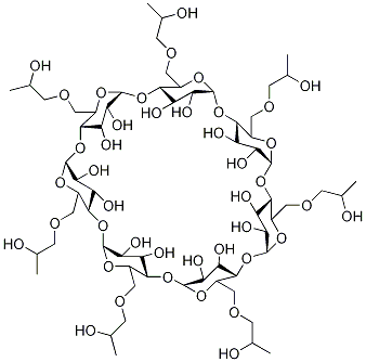 5,10,15,20,25,30,35-ヘプタキス[(2-ヒドロキシプロポキシ)メチル]-2,4,7,9,12,14,17,19,22,24,27,29,32,34-テトラデカオキサオクタシクロ[31.2.2.23,6.28,11.213,16.218,21.223,26.228,31]ノナテトラコンタン-36,37,38,39,40,41,42,43,44,45,46,47,48,49-テトラデカオール price.