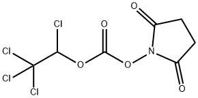 N-(1,2,2,2-TETRACHLOROETHOXYCARBONYLOXY)SUCCINIMIDE Struktur