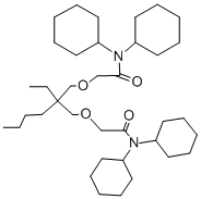 5-BUTYL-5-ETHYL-N,N,N',N'-TETRACYCLOHEXYL-3,7-DIOXAAZELAIC DIAMIDE Struktur