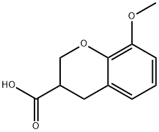 8-METHOXY-CHROMAN-3-CARBOXYLIC ACID Struktur