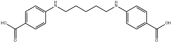 4,4’-(1,5-Pentanediyldiimino)dibenzoic Acid Struktur