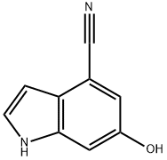 1H-Indole-4-carbonitrile, 6-hydroxy- Struktur