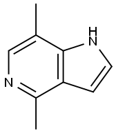 1H-Pyrrolo[3,2-c]pyridine, 4,7-diMethyl- Struktur