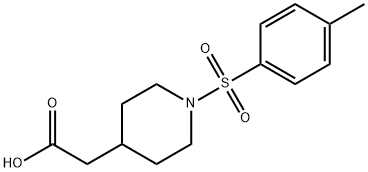 {1-[(4-Methylphenyl)sulfonyl]piperidin-4-yl}acetic acid Struktur