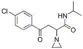 2-aziridin-1-yl-4-(4-chlorophenyl)-4-oxo-N-propan-2-yl-butanamide Struktur