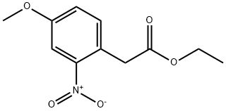 BENZENEACETIC ACID, 4-METHOXY-2-NITRO-, ETHYL ESTER Struktur