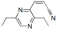 2-Propenenitrile,3-(3,6-diethylpyrazinyl)-,(Z)-(9CI) Struktur