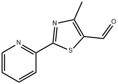 5-Thiazolecarboxaldehyde, 4-Methyl-2-(2-pyridinyl)- Struktur