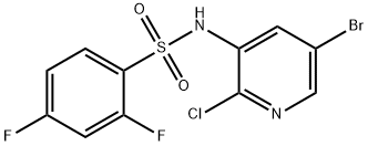 N-(5-broMo-2-chloropyridin-3-yl)-2,4-difluorobenzenesulfonaMide Struktur