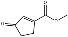 1-Cyclopentene-1-carboxylicacid,3-oxo-,methylester(9CI) Struktur