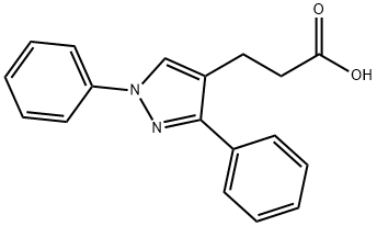 1,3-DIPHENYLPYRAZOLE-4-PROPIONIC ACID Struktur