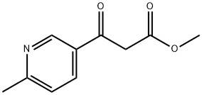 6-METHYL-BETA-OXO-3-PYRIDINEPROPANOIC ACID METHYL ESTER Struktur