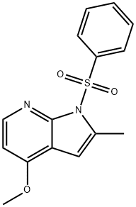 1H-Pyrrolo[2,3-b]pyridine, 4-Methoxy-2-Methyl-1-(phenylsulfonyl)- Struktur