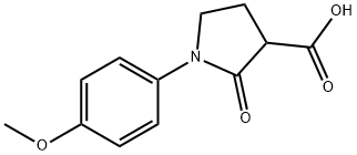 1-(4-METHOXYPHENYL)-2-OXOPYRROLIDINE-3-CARBOXYLIC ACID Struktur