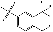 2-(Chloromethyl)-5-(methylsulfonyl)-benzotrifluoride Struktur