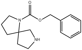 1,7-DIAZA-SPIRO[4.4]NONANE-1-CARBOXYLIC ACID BENZYL ESTER Struktur