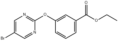 ETHYL 3-(5-BROMOPYRIMIDIN-2-YLOXY)BENZOATE Struktur