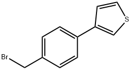 3-[4-(BROMOMETHYL)PHENYL]THIOPHENE Structure