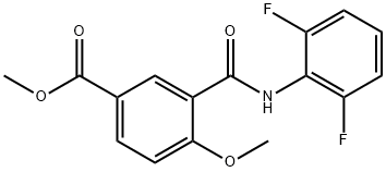 Methyl 3-(2,6-difluorophenylcarbaMoyl)-4-Methoxybenzoate Struktur