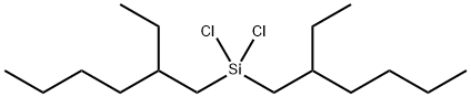 Di(2-ethylhexyl)dichlorosilane Struktur