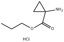 Cyclopropanecarboxylic acid, 1-aMino-, propyl ester, hydrochloride Struktur