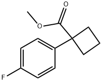 Methyl 1-(4-fluorophenyl)cyclobutane-1-carboxylate Struktur