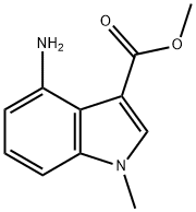 1H-Indole-3-carboxylicacid,4-amino-1-methyl-,methylester(9CI) Struktur