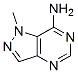 1H-Pyrazolo[4,3-d]pyrimidin-7-amine, 1-methyl- (9CI) Struktur