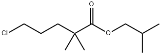 Isobutyl 5-chloro-2,2-dimethylvalerate  Struktur