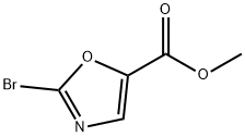 5-Oxazolecarboxylic acid, 2-bromo-, methyl ester Struktur